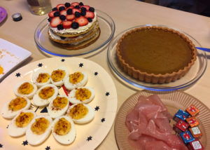 ケーキとおつまみ
